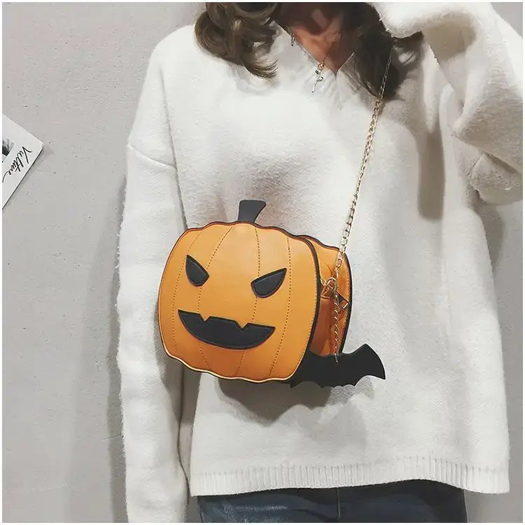Cute Halloween Pumpkin Bag for Girls Chain Shoulder Crossbody — feature 5
