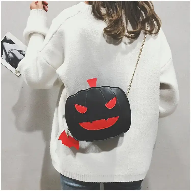 Cute Halloween Pumpkin Bag for Girls Chain Shoulder Crossbody — feature 8