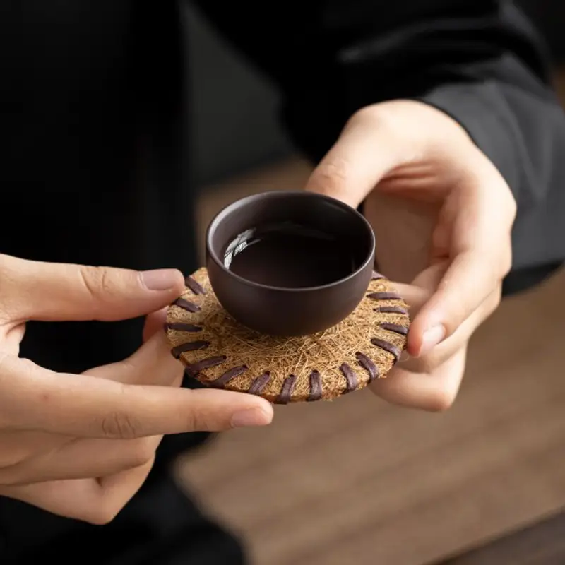 Handmade Thickened Tea Mat 13cm Braided Holder - Image 10