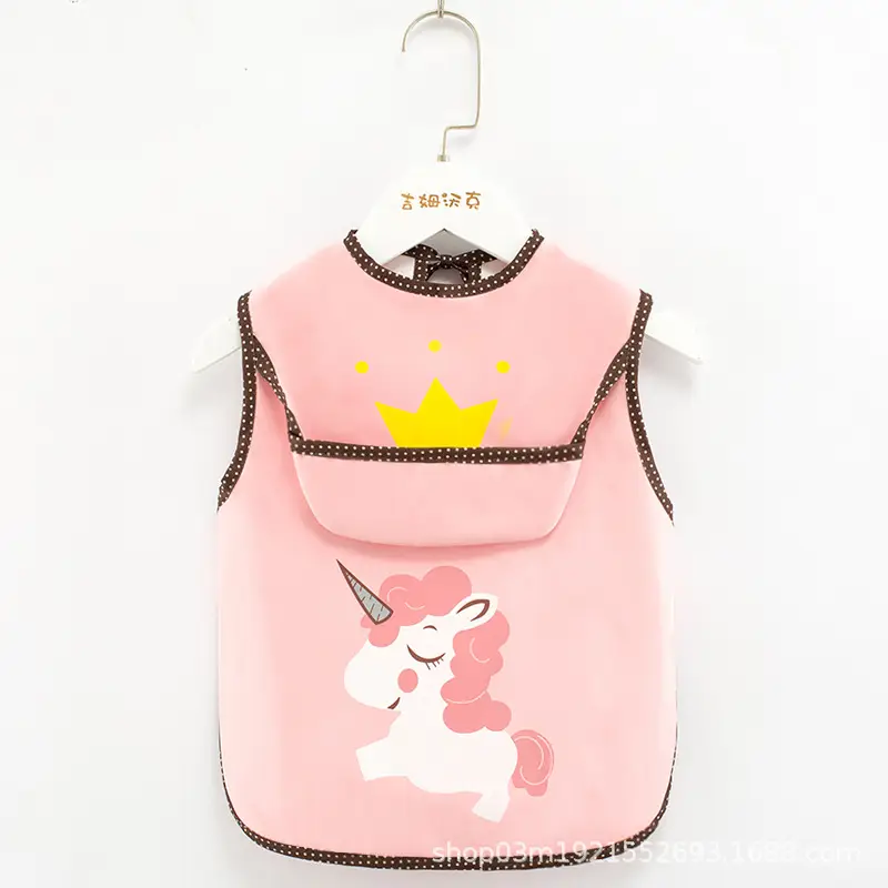 Women's Sleeveless Waterproof Baby Apron Yellow - Image 12