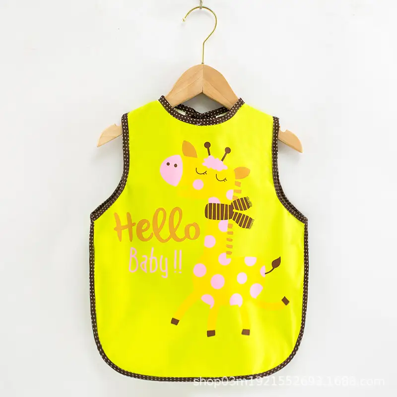 Women's Sleeveless Waterproof Baby Apron Yellow - Image 2