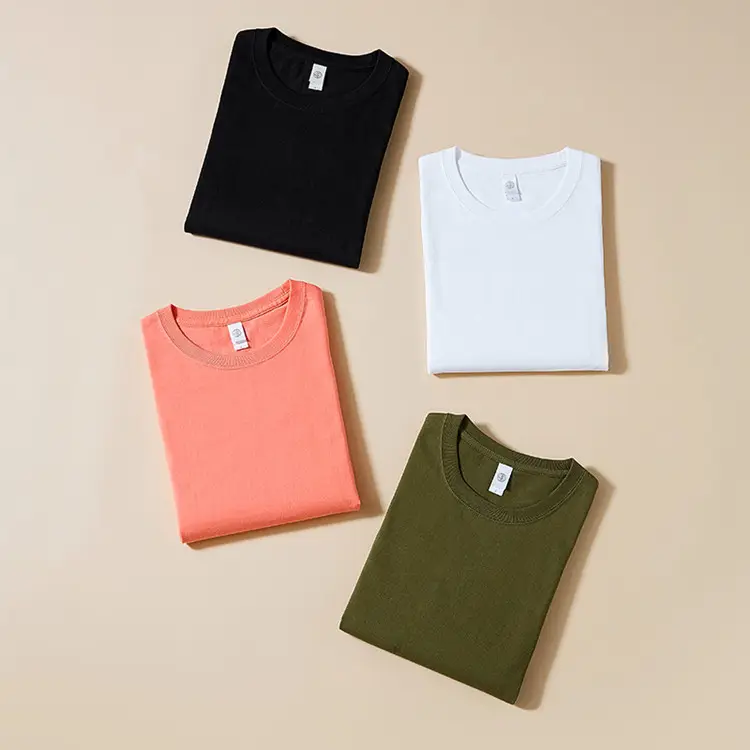 Men Cotton T-Shirt White 270g Short Sleeve - Image 18