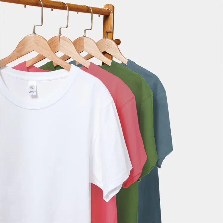 Men Cotton T-Shirt White 270g Short Sleeve - Image 19