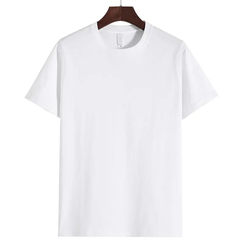 Men Cotton T-Shirt White 270g Short Sleeve - Image 22