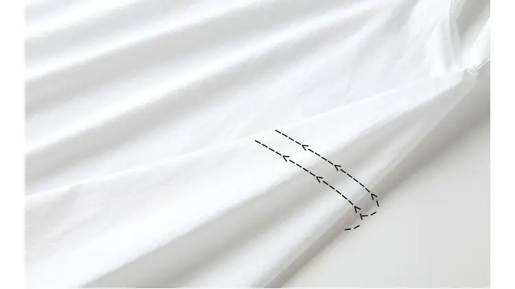 Men Cotton T-Shirt White 270g Short Sleeve — feature 11