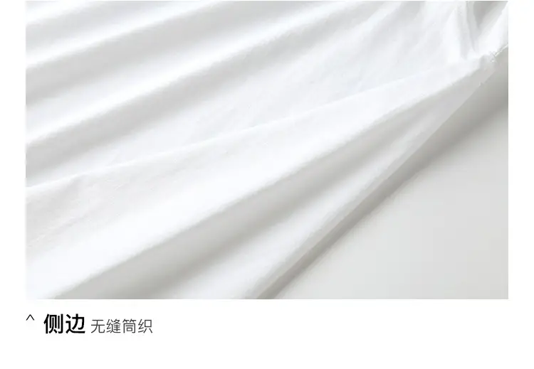 Men Cotton T-Shirt White 270g Short Sleeve — feature 17