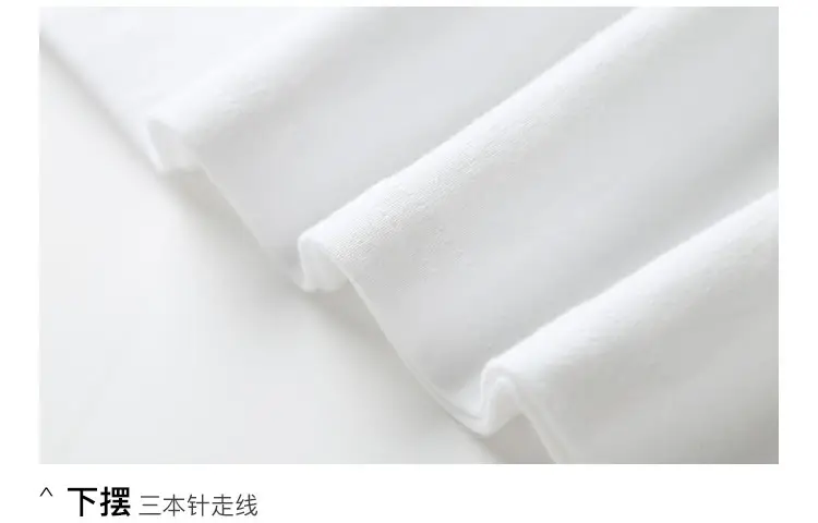 Men Cotton T-Shirt White 270g Short Sleeve — feature 19