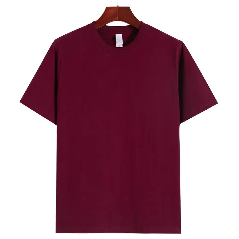 Men Cotton T-Shirt White 270g Short Sleeve - Image 6