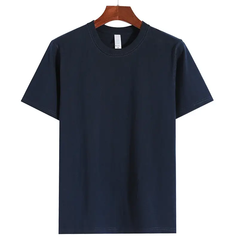 Men Cotton T-Shirt White 270g Short Sleeve - Image 7