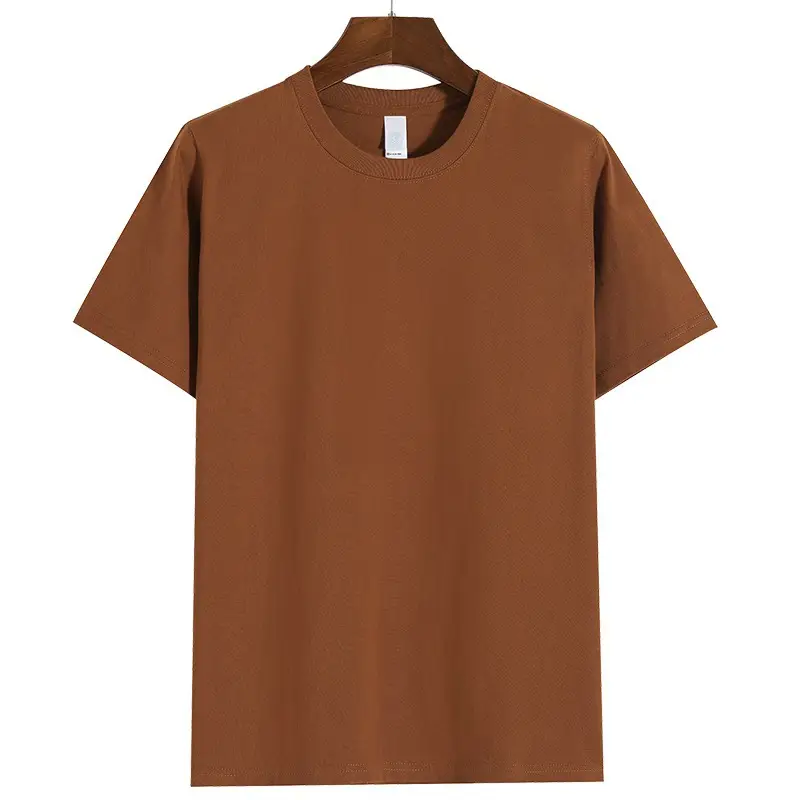 Men Cotton T-Shirt White 270g Short Sleeve - Image 9
