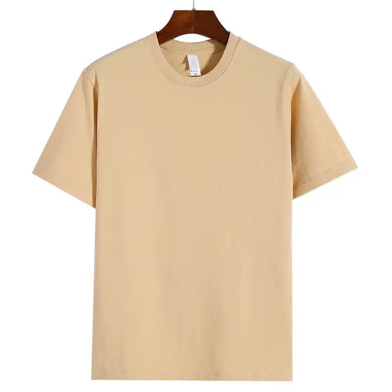 Men Cotton T-Shirt White 270g Short Sleeve - Image 13