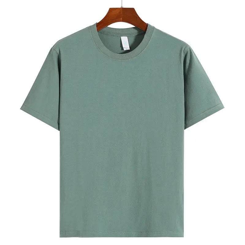 Men Cotton T-Shirt White 270g Short Sleeve - Image 14