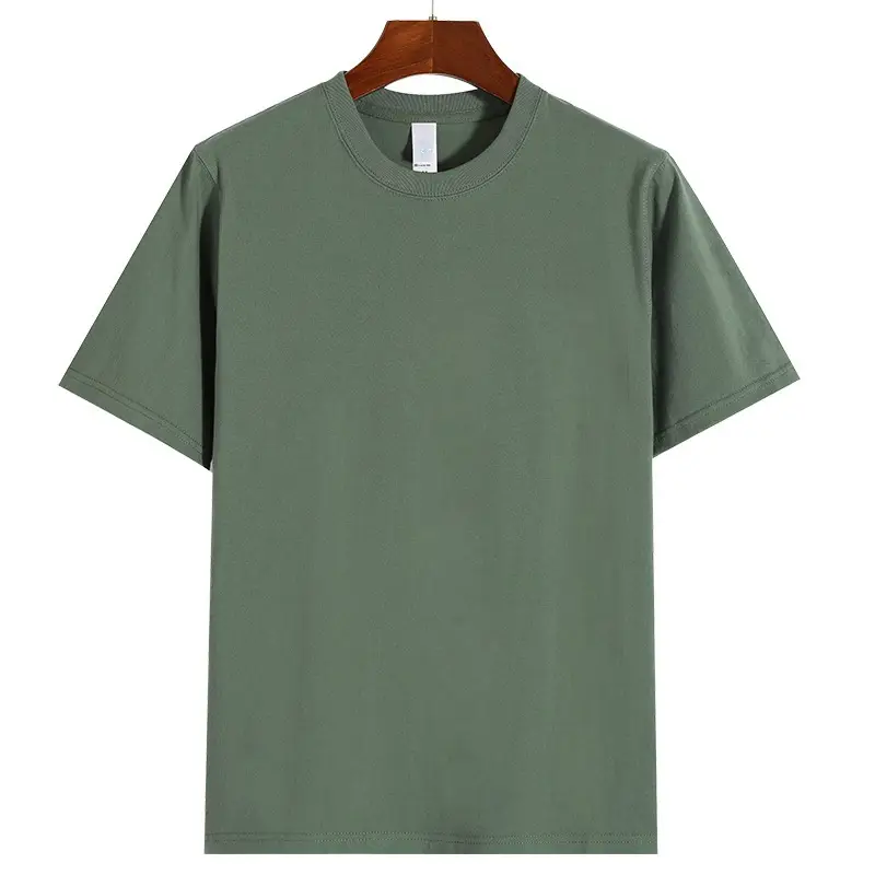 Men Cotton T-Shirt White 270g Short Sleeve - Image 17