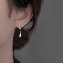 Silver Chain Earrings for Women, U-Shaped Design, Lightweight, Daily Wear — feature 14