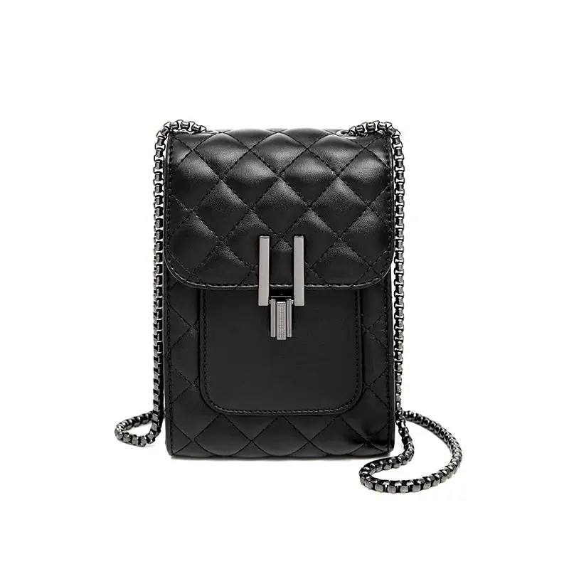 Black Rhombus Shoulder Crossbody Bag for Women - Image 7