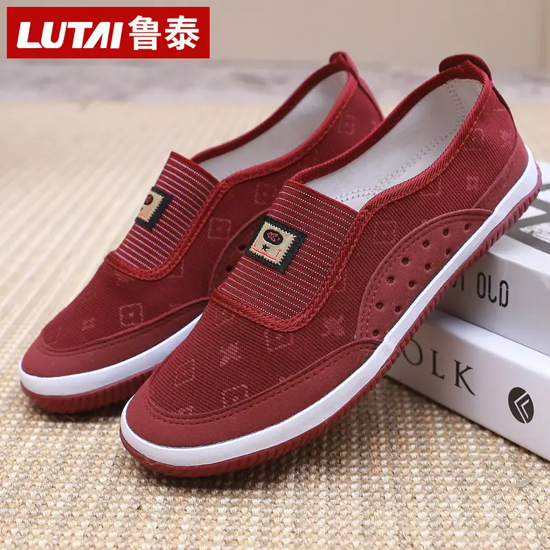 Lutai Red Work Shoes for Women Spring Autumn - Image 3