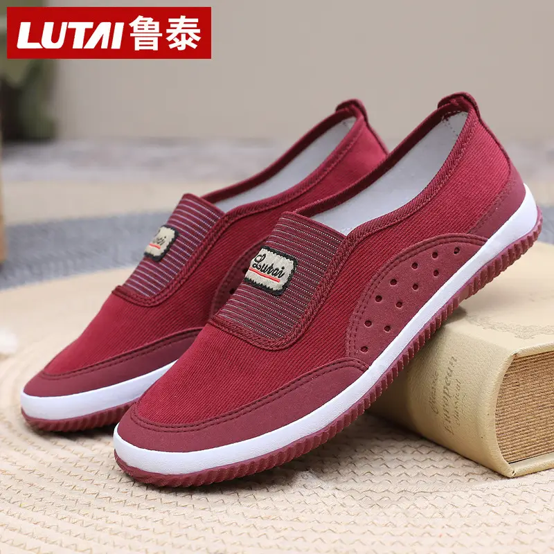 Lutai Red Work Shoes for Women Spring Autumn - Image 4