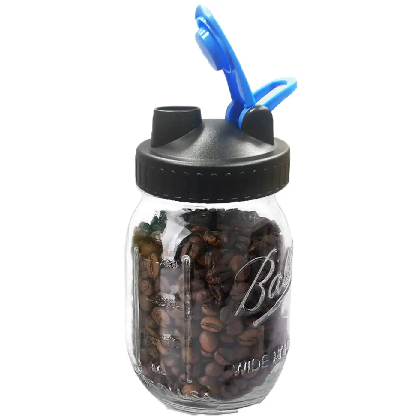 Wide Mason Jar Lid Flip Seal Label Lemon Coffee Tea Jam Oat Mason Bottle Lid