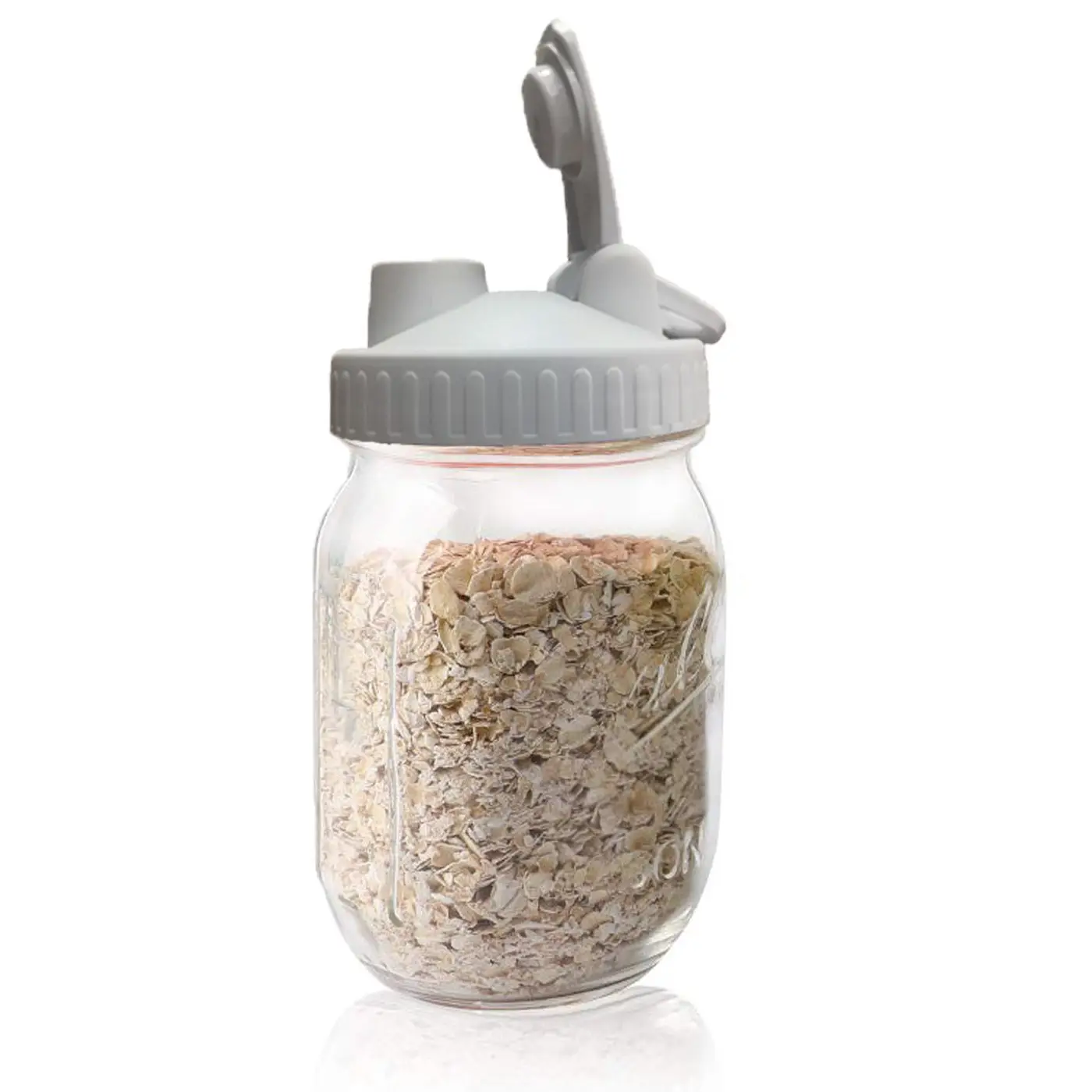 Wide Mason Jar Lid Flip Seal Label Lemon Coffee Tea Jam Oat Mason Bottle Lid