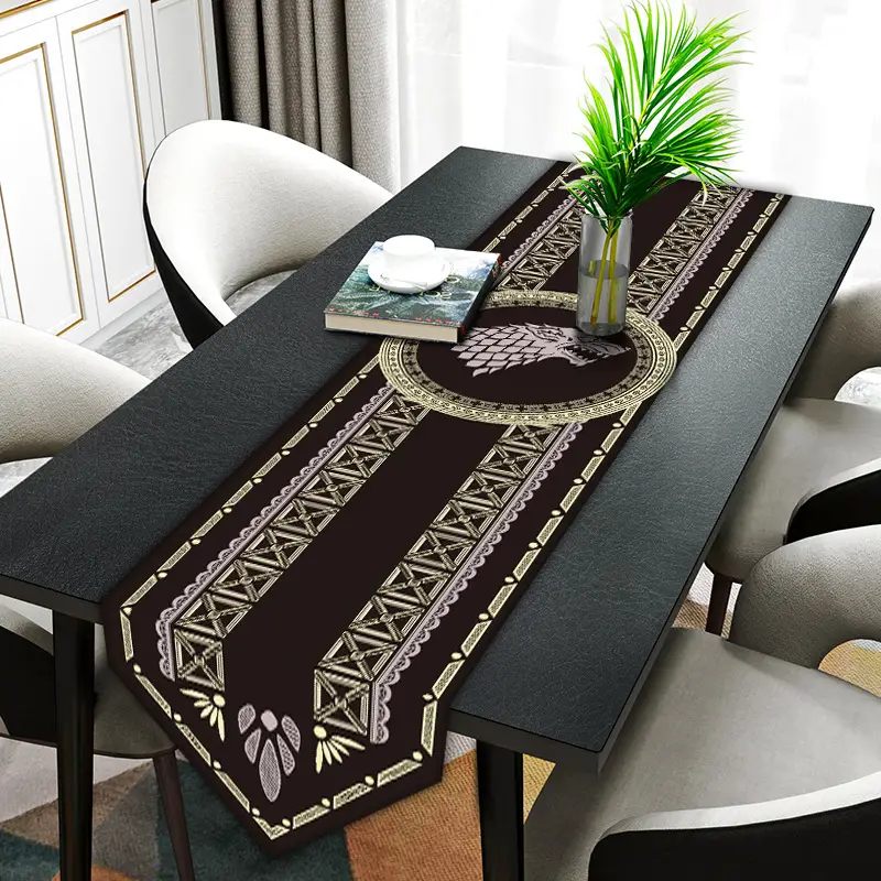 Harry Potter Tablecloth Runner Red Gold Decor - Image 28
