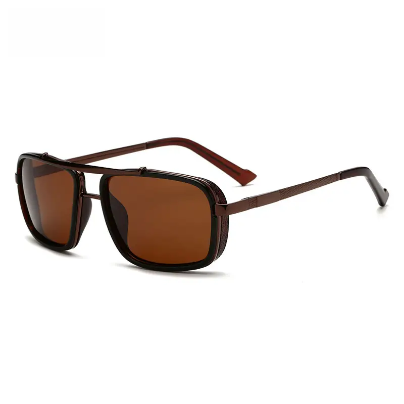 Polarized Sunglasses Black Double Beam Cross Border - Image 2
