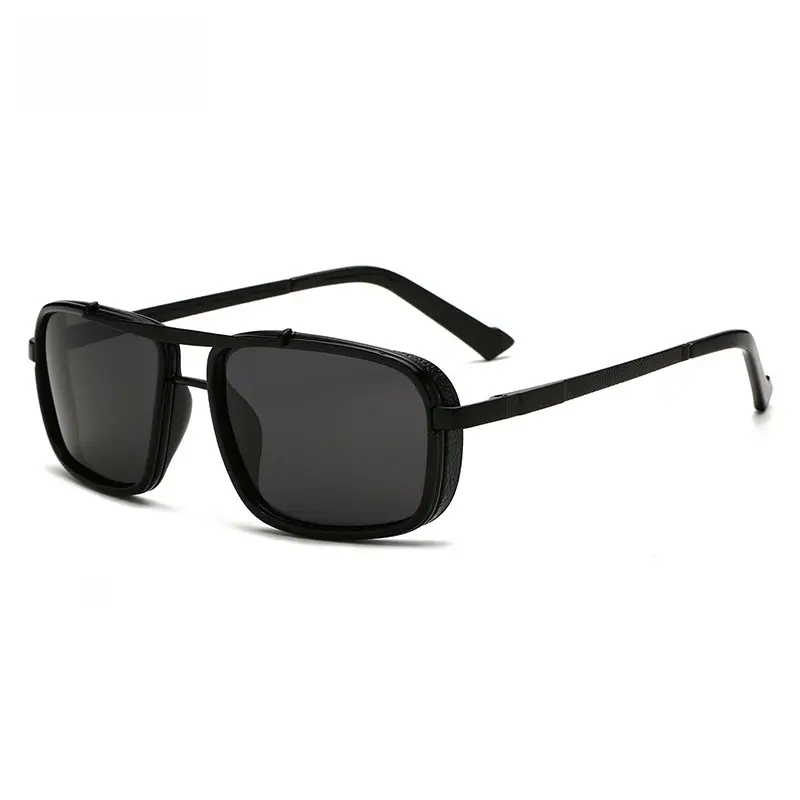 Polarized Sunglasses Black Double Beam Cross Border - Image 3