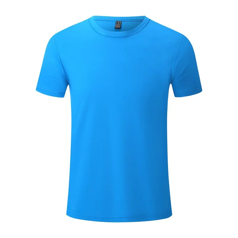 Men Orange Cotton T-Shirt Short Sleeve Plain - Image 14