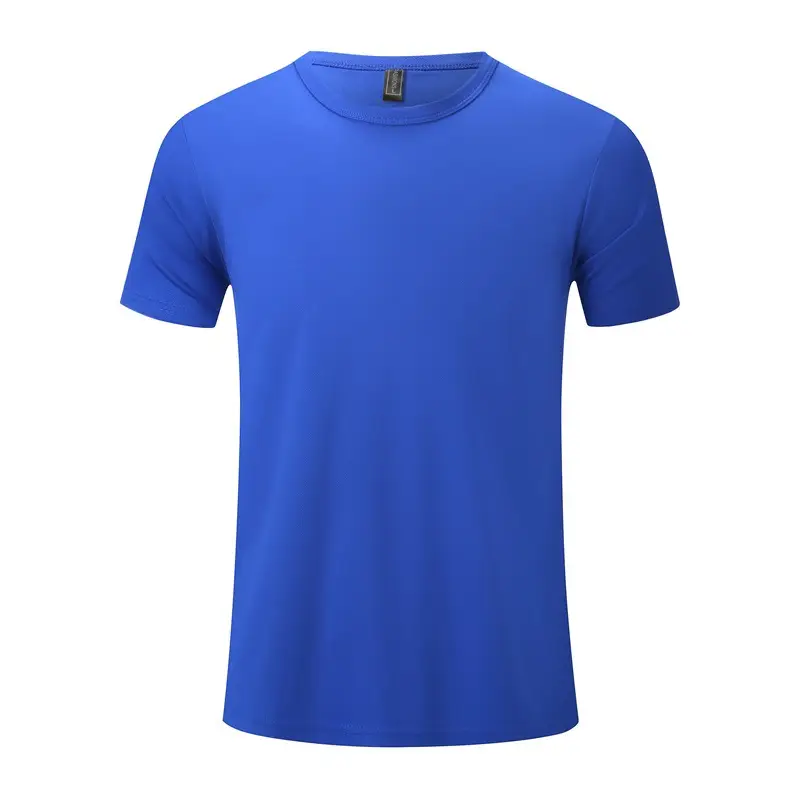 Men Orange Cotton T-Shirt Short Sleeve Plain - Image 7