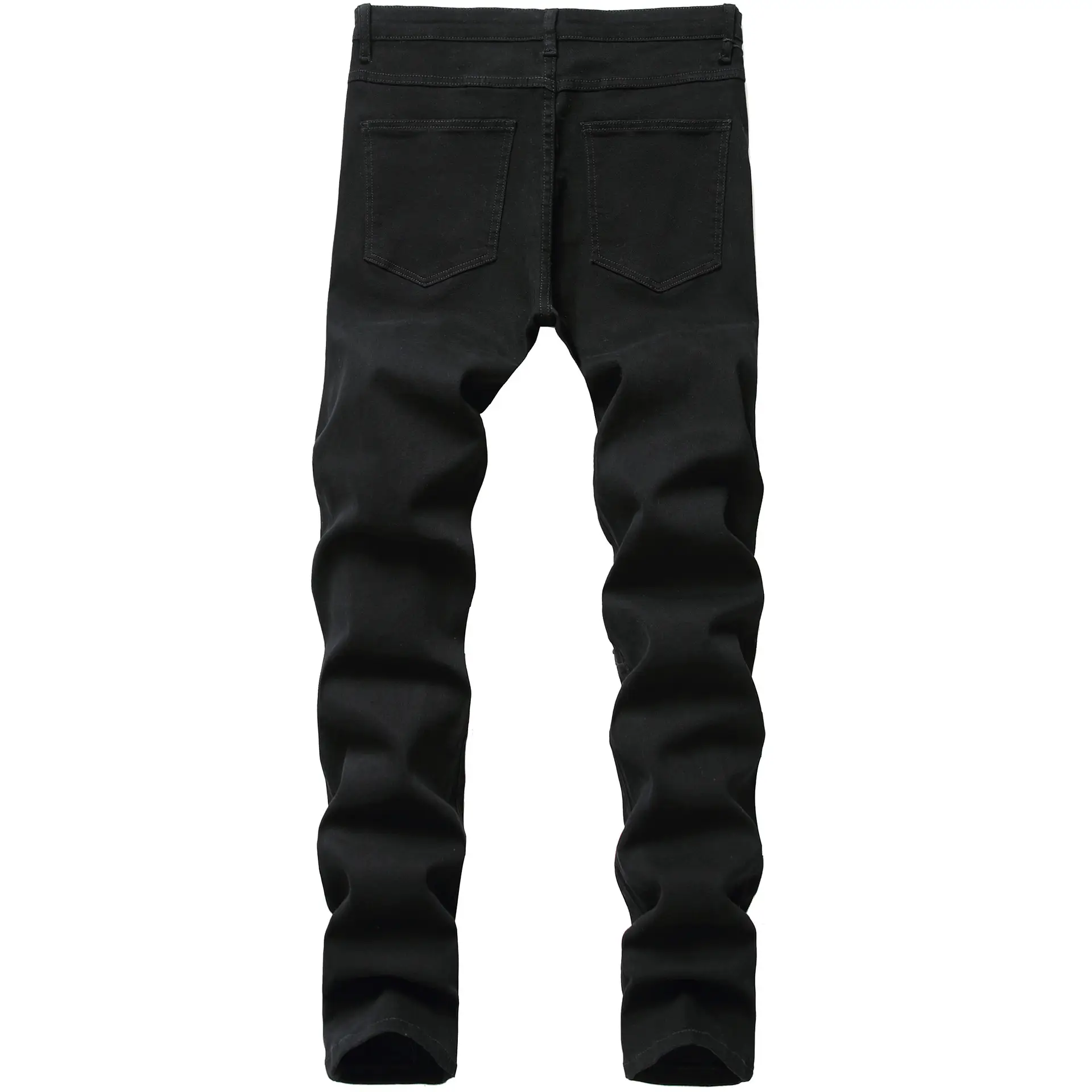 Black Skinny Slim Fit Jeans 2025 Men - Image 3
