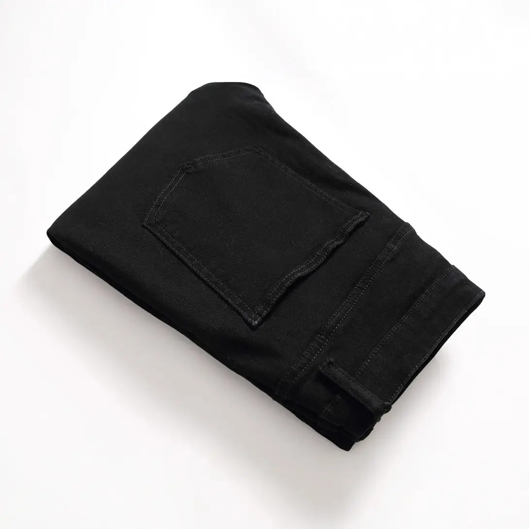 Black Skinny Slim Fit Jeans 2025 Men - Image 4