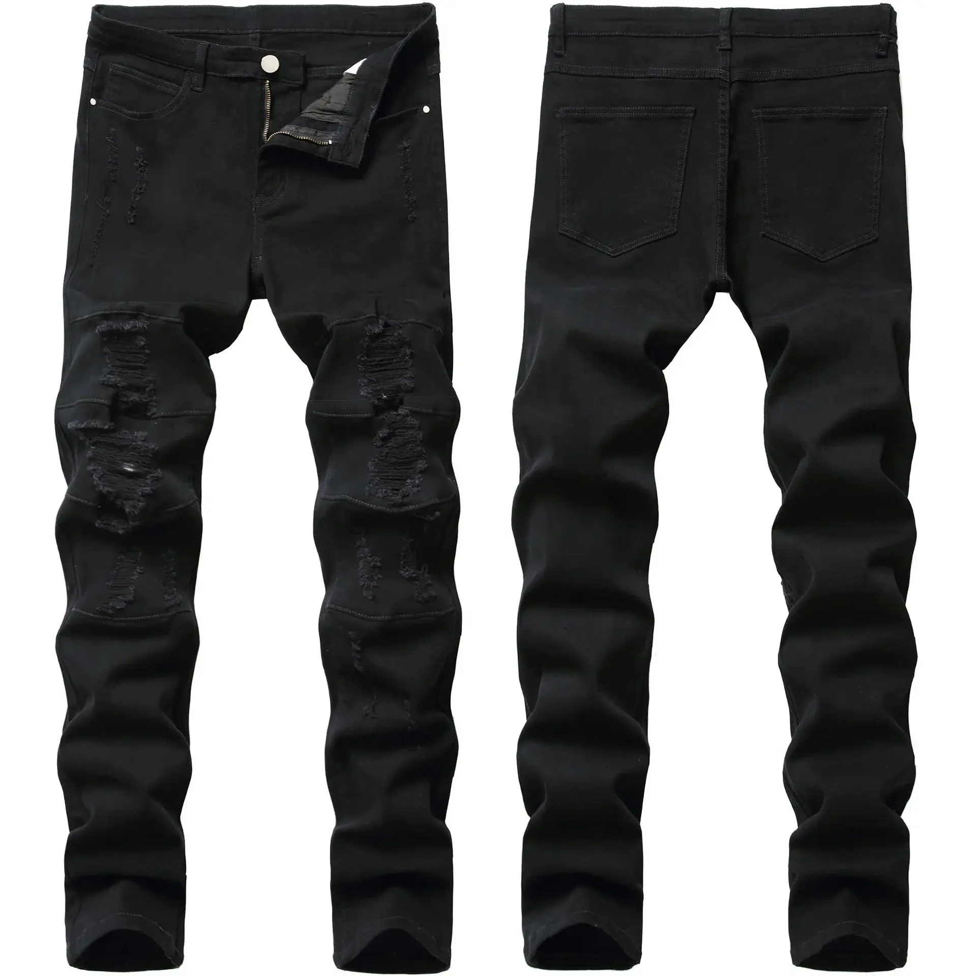 Black Skinny Slim Fit Jeans 2025 Men — feature 1