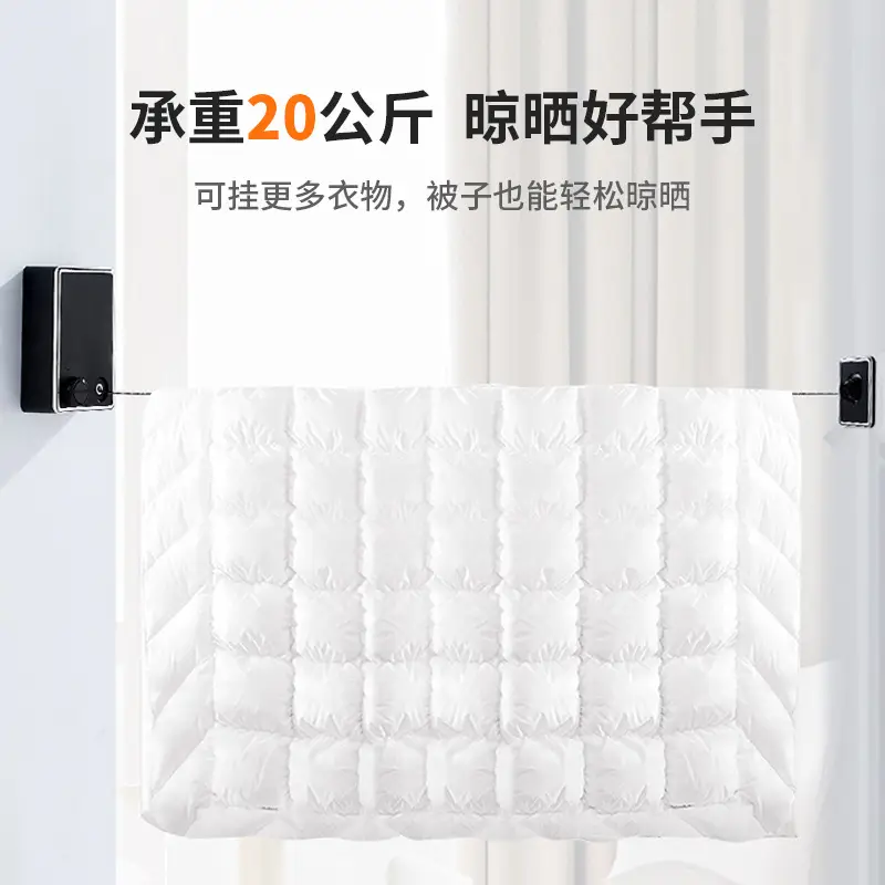 Invisible Steel Wire Clothesline for Bathroom & Hotel Use - Image 23