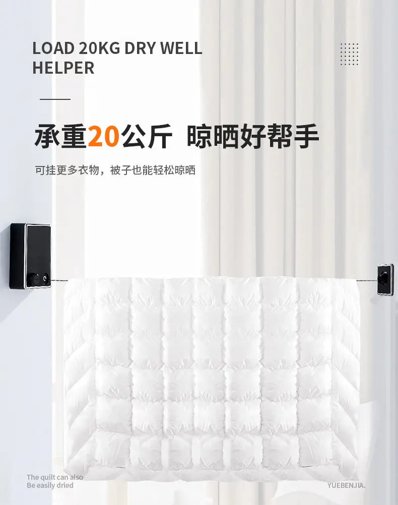 Invisible Steel Wire Clothesline for Bathroom & Hotel Use — feature 6