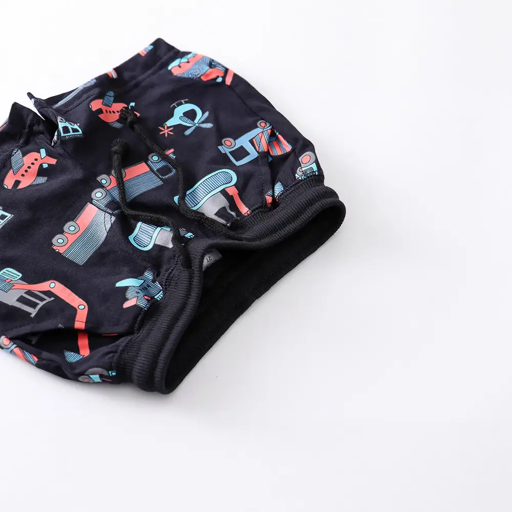 Kids Truck Print Shorts Black Medium Small - Image 2