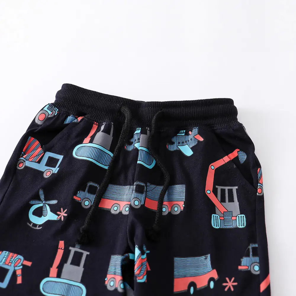 Kids Truck Print Shorts Black Medium Small - Image 3