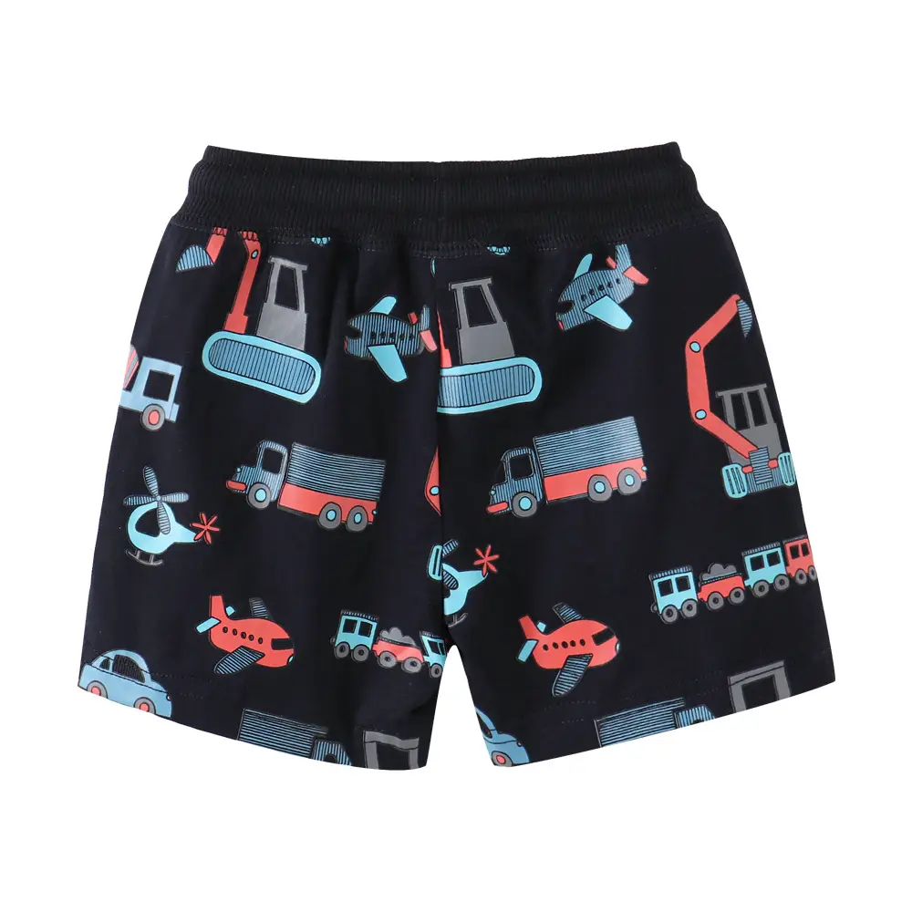 Kids Truck Print Shorts Black Medium Small - Image 5