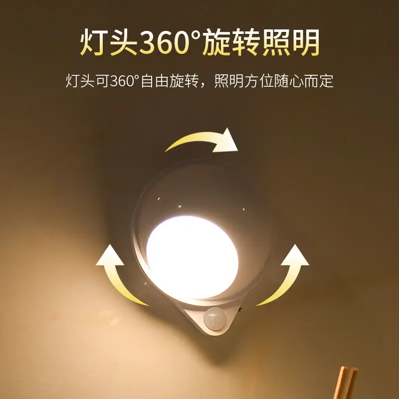 USB Rechargeable 360° Sensor Night Light