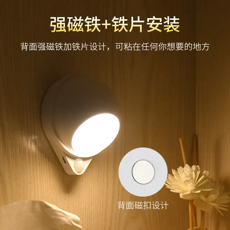 USB Rechargeable 360° Sensor Night Light