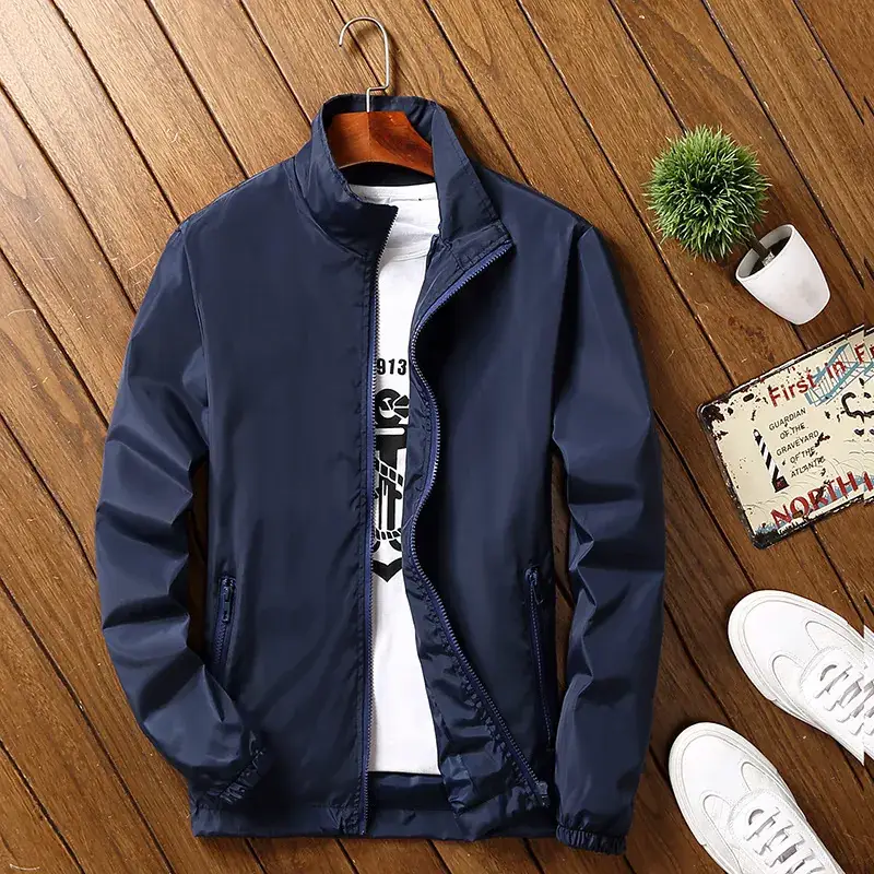 Men's Black Korean Style Trench Coat 2025 - Image 5