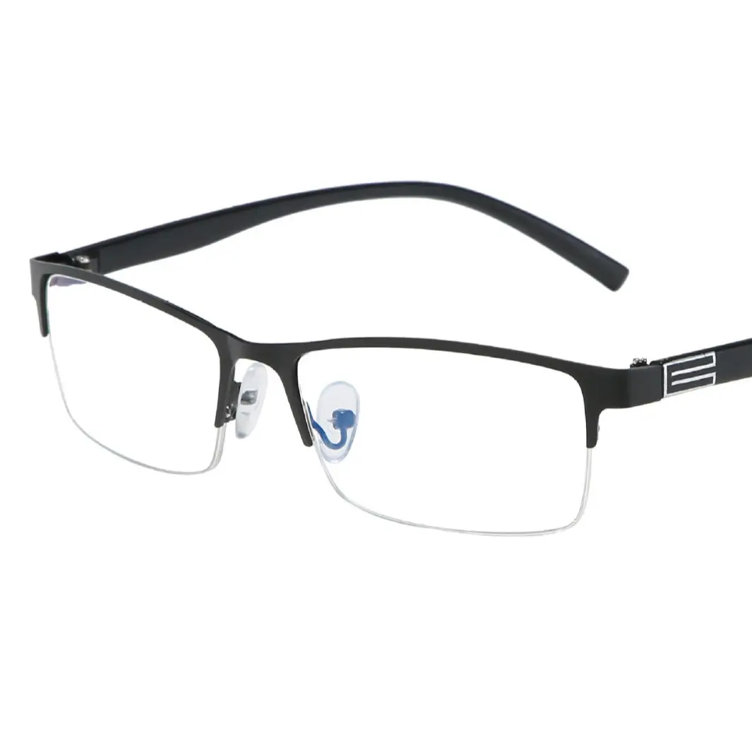 Men's Half-Framed Anti-Blue Light Glasses for Business Men