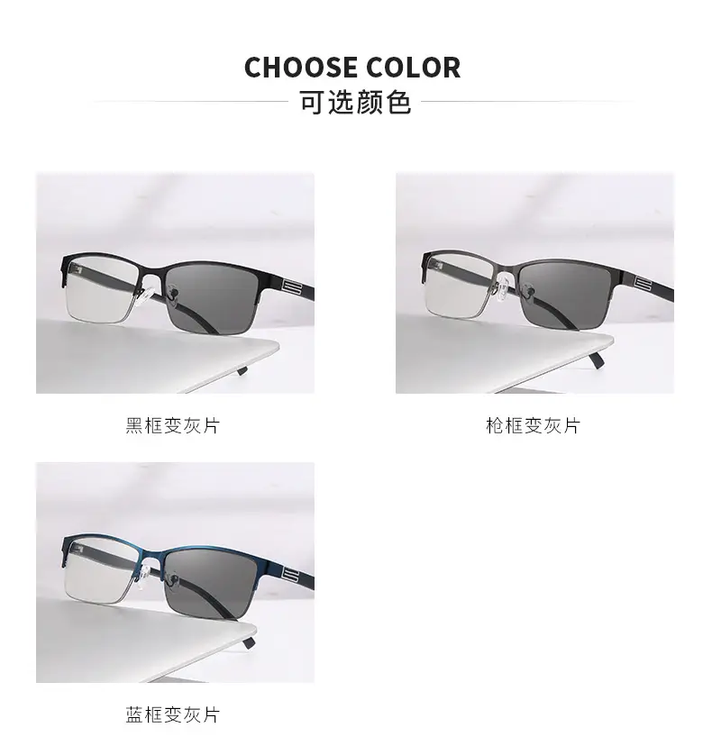 Men's Half-Framed Anti-Blue Light Glasses for Business Men — feature 9