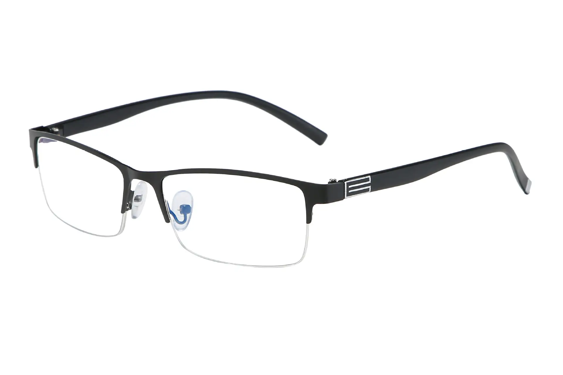 Men's Half-Framed Anti-Blue Light Glasses for Business Men