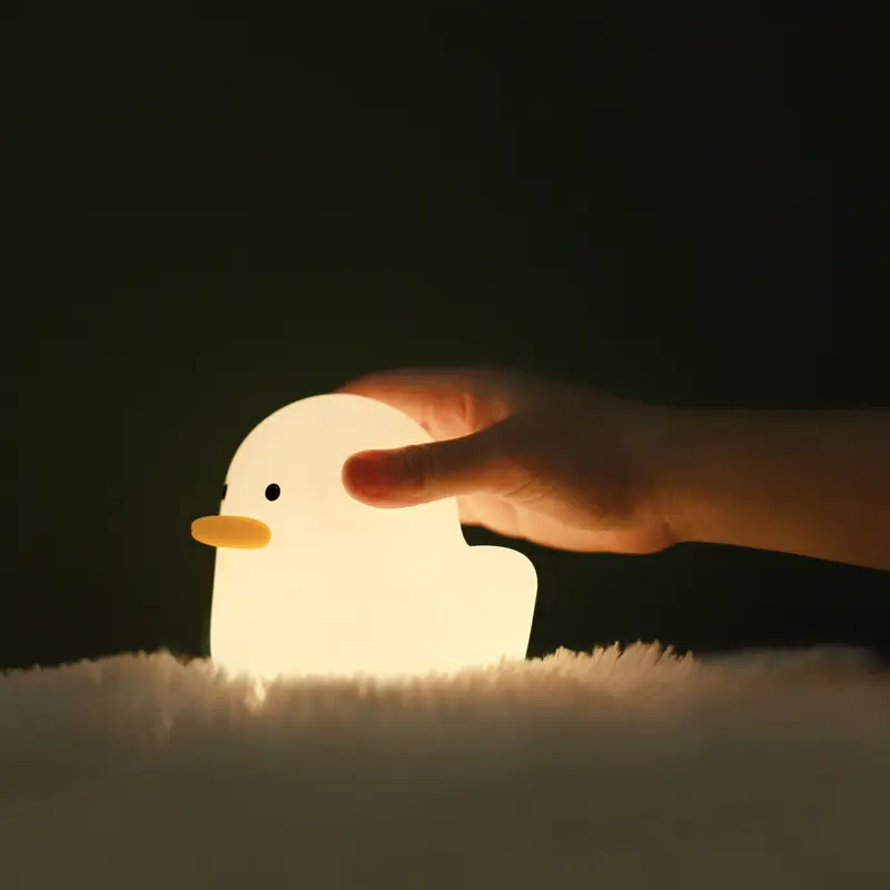Duck Shape Night Light Silicone Bedside Dimmer