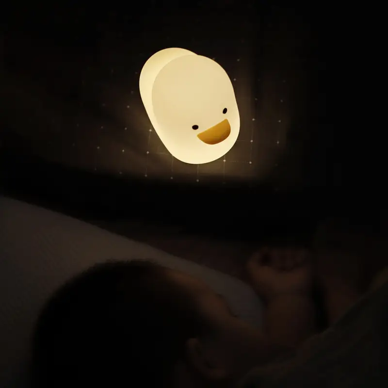 Duck Shape Night Light Silicone Bedside Dimmer