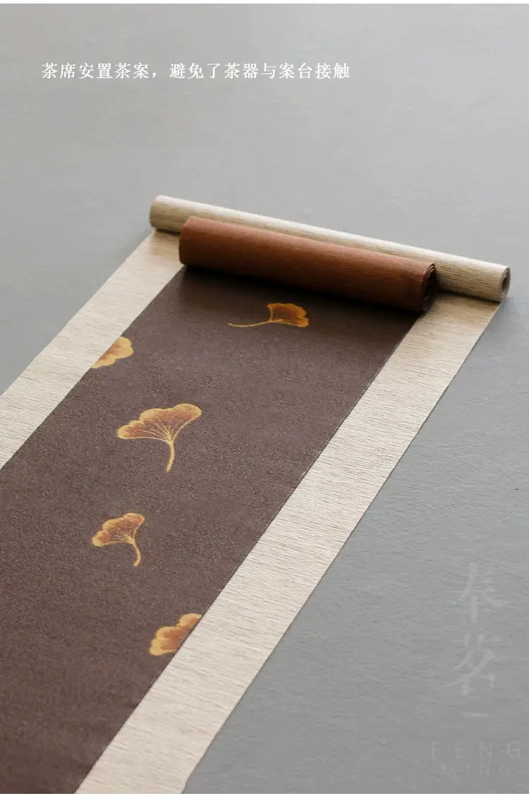 Waterproof Fiber Tea Mat Brown Zen Tea Tray Mat 200x20cm — feature 8