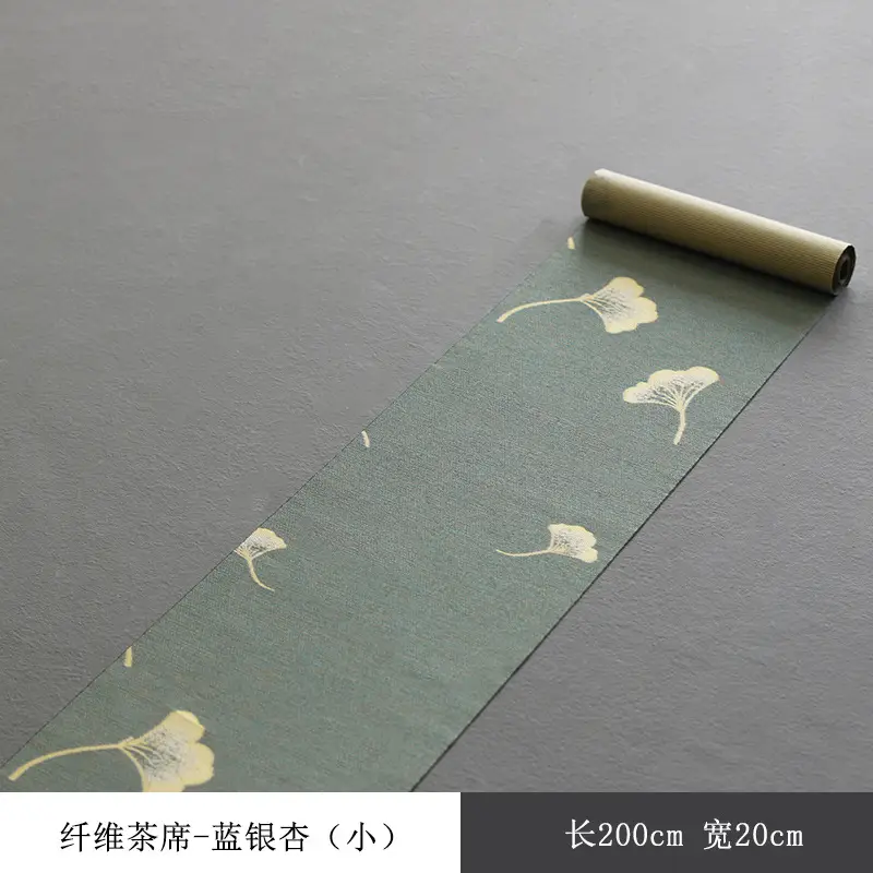 Waterproof Fiber Tea Mat Brown Zen Tea Tray Mat 200x20cm