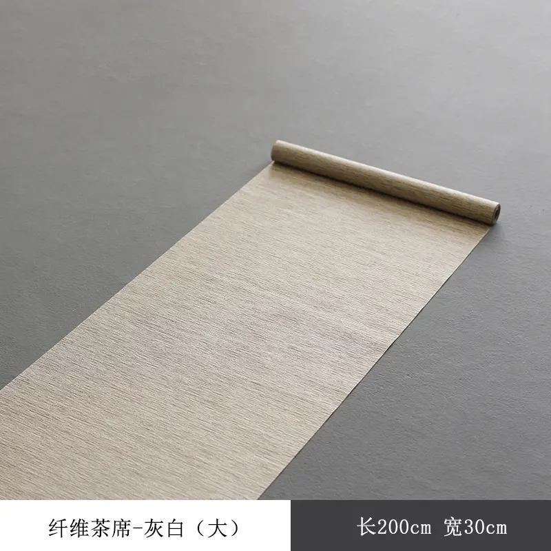 Waterproof Fiber Tea Mat Brown Zen Tea Tray Mat 200x20cm