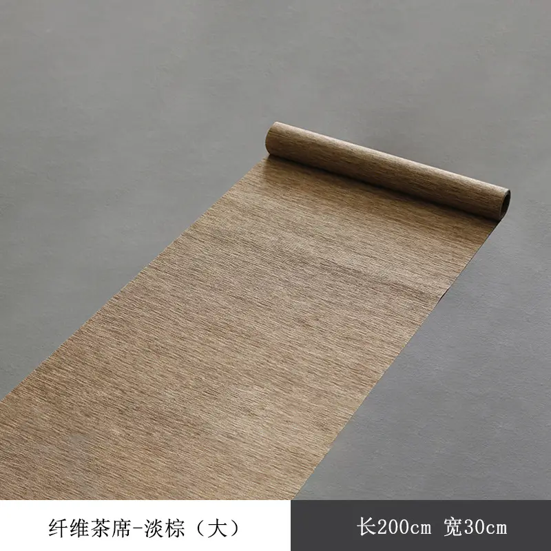 Waterproof Fiber Tea Mat Brown Zen Tea Tray Mat 200x20cm
