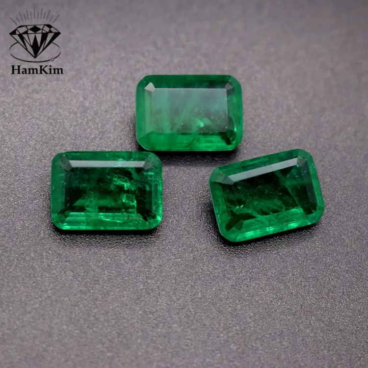 HamKim Synthetic Emerald Gemstone Rings & Pendants