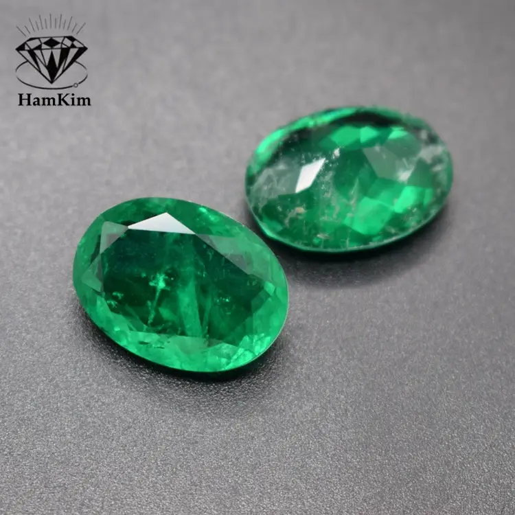 Green Oval Gemstone Ring Earring Main Stone Ring